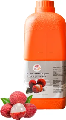 Produktbild von Fruchtsirup für Bubble Tee 2,5kg Litschi Konzentrat Sirup Bubble Tea Set Getränkesirup - egan Glutenfrei Alkoholfrei