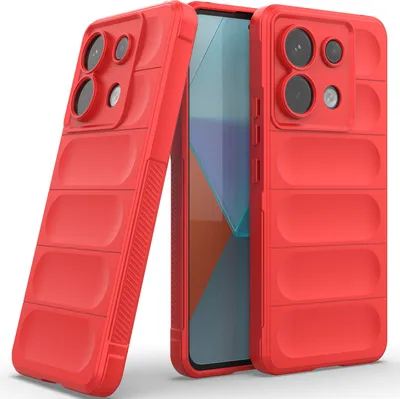 Produktbild von Handyhülle für Xiaomi Redmi Note 13 Pro 5G Weich TPU Silikon Stossfest Anti-rutsch Hülle Rot
