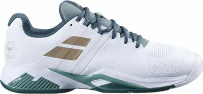 Produktbild von Babolat Propulse Blast All Court Wimbledon Tennis Tennisschuhe Sportschuhe weiss/grün 30S22867-1071, Schuhgröße:44 EU