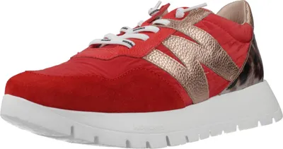 Produktbild von Wonders Damen Sneaker A24100, Rot, 3,5 cm Plateau, atmungsaktiv, Frühling/Sommer