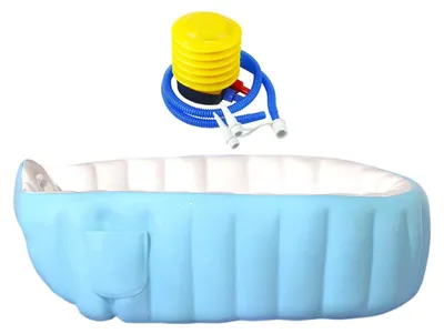 Produktbild von Aufblasbares Babybad mit Fußpumpe