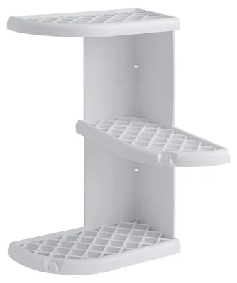 Image de Sapho Gedy Accessoires de salle de bains - Tablette d'angle pour douche Oscar 230x375x230 mm, blanc 8579