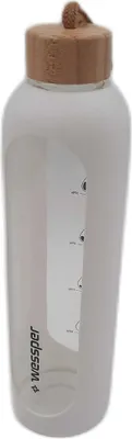 Image de Gourde Wessper en verre 1L Marqueurs de temps BPA libre Outils de motivation pour boire