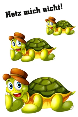 Produktbild von Aufkleber Schildkröten Hetz mich nicht! 3 Stück
