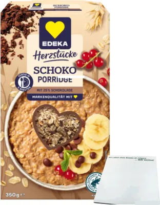 Produktbild von Edeka Porridge Schoko (350g Packung) + usy Block
