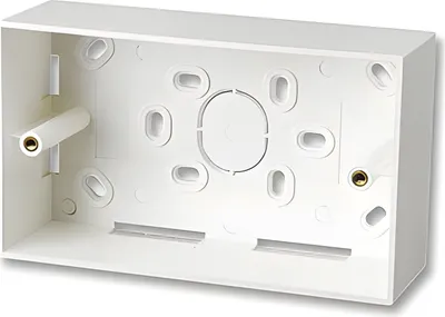 Imagen del producto de Lindy 60524 LINDY AufputzrahmenWanddose 2fach UK 147x86x47 mm weiss