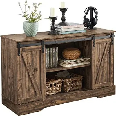 Produktbild von Sideboard mit 2 Schiebetüren - Aufbewahrungsschrank für Küche, Esszimmer oder Flur