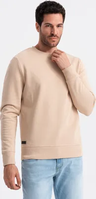 Zdjęcie produktu dla Ombre Clothing Bluza męska bez zapięcia Ocohuka beżowa M