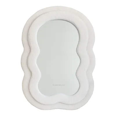 Produktbild von Flamingueo Wandspiegel Asymmetrisch Teddy Beige 70x50x4cm