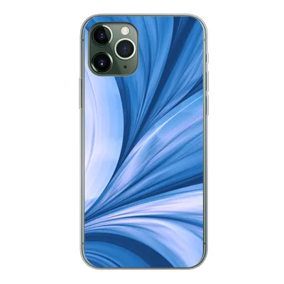 Produktbild von MuchoWow® Handyhülle Schutzhülle Hülle für iPhone 11 Pro Blau - Abstrakt - Design Silikon Softcase Handy Hülle - Handy