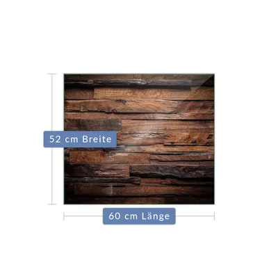 Produktbild von Herdabdeckplatte Abdeckung Glaskeramikfeld Abdeckplatte 1-Teilig 60x52 Braun Schutz