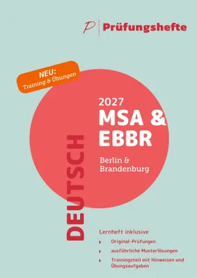 Produktbild von Prüfungsheft MSA und eBBR 2027 Berlin/Brandenburg - Deutsch