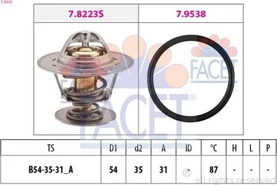 Produktbild von FACET Thermostat Kühlmittel 87°C für VW GOLF III (1H1) Polo Schrägheck (6N1)