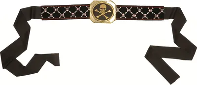 Produktbild von Gürtel Pirat mit Totenkopfschnalle