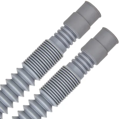 Abwasserschlauch für Waschmaschine, 2 m, ausziehbar 70-200 cm, Ø 19/25-21/28 mm