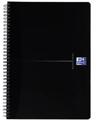 Produktbild von Oxford Essentials, Muster, Schwarz, A4+, 70 Blätter, 90 g/m², Liniertes Papier