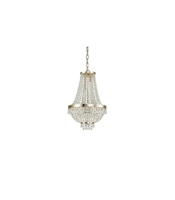 Produktbild von Caesar Classic Kronleuchter Metall-Kristall Gold 6 Lichter G9 3W 3000K Warmes Licht