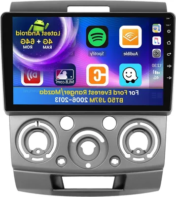 Obrázok produktu pre Autorádio - Auto rádio - Multimediálne rádio - Rádio formátu 1-DIN - GPS navigácia - 9-palcový dotykový displej