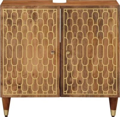Zdjęcie produktu dla vidaXL Szafka podumywalkowa 62x33x58 cm z litego drewna mango