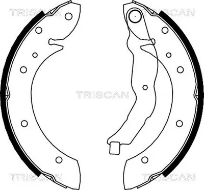Produktbild von TRISCAN Bremsbackensatz 8100 11544 hinten für BMW 3 Limousine (E36)
