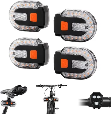 Immagine prodotto di Luchetto posteriore per bicicletta, fanale posteriore per bicicletta, telecomando wireless, USB, ricaricabile, luce posteriore per bicicletta, avviso di sicurezza