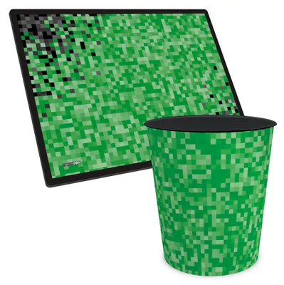 Produktbild von ITENGA Papierkorb Schreibtischunterlage Set - ca. 11 Liter - Pixel
