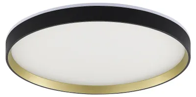 Immagine prodotto di Plafone LED rotondo con telecomando ORBITRAL nero 40W, diverse tonalità di bianco e colori, 2630 lm, materiale plastico, dimensioni: 3,95 x 40 x 40 cm, IP20, Zuma Line