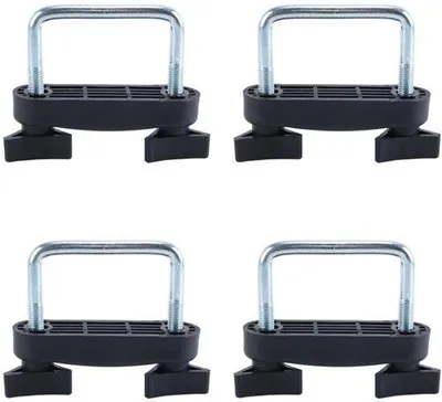 Productafbeelding van 4 stuks autodakbevestigingsbeugels met dakkoffer U-boutklemmen, geschikt voor autobagagerek (6 cm)