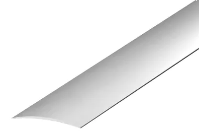 Zdjęcie produktu dla Profil progowy owalny aluminiowy 60x5,1mm klejony Cezar Srebrny Mat 1m