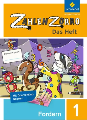 Produktbild von Zahlenzorro - Das Heft. Forderheft 1