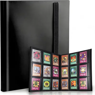 Immagine prodotto di Album per collezionare carte da gioco, con 540 tasche, 20 pagine, colore nero, ideale per collezionisti di carte