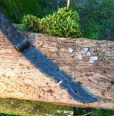 Produktbild von Spitzenqualität - Truhenband Schmiedeeisen, Kistenscharniere Tischband 40 cm