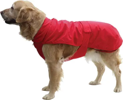 Produktbild von Fashion Dog Hunde-Regenmantel mit Fleecefutter - Rot - 70 cm