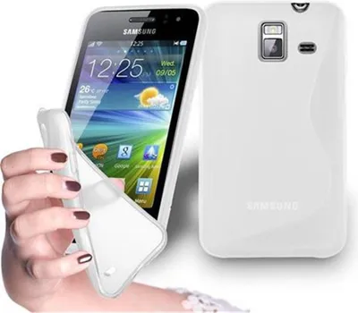 Immagine prodotto di Cadorabo custodia protettiva per Samsung Galaxy WAVE Y custodia in silicone TPU trasparente custodia per telefono cellulare