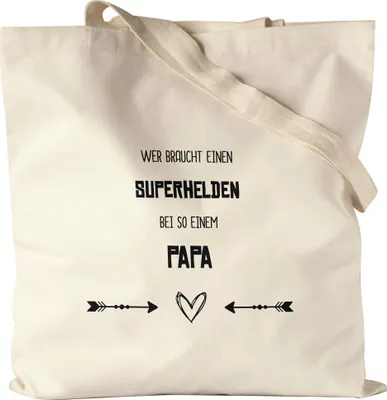 Produktbild von Wer Braucht Superhelden Jutebeutel Stoffbeutel Canvas Bester Papa Der Welt Geschenkidee Vatertag Geburtstag