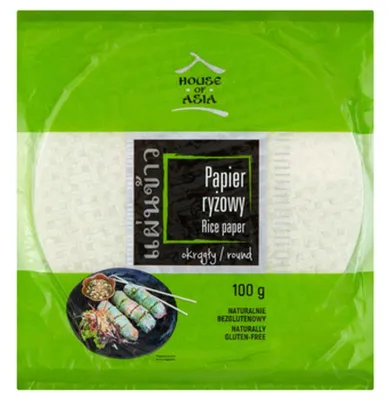 Obrázek produktu pro House Of Asia | Rýžový papír kulatý – 100 g – bez lepku – pro vietnamské jarní závitky – ideální pro Gỏi Cuốn