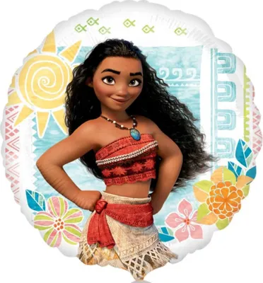 Produktbild von Amscan 10116415 Disney Mickey & Friends Round Foil Balloon With Moana Design-1