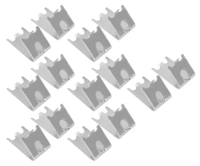 Produktbild von 14 Stück 1,5 mm Gefrierschrank-Regalklammern, 304 Edelstahl-Schnalle, Kühlschrank-Stützklammer