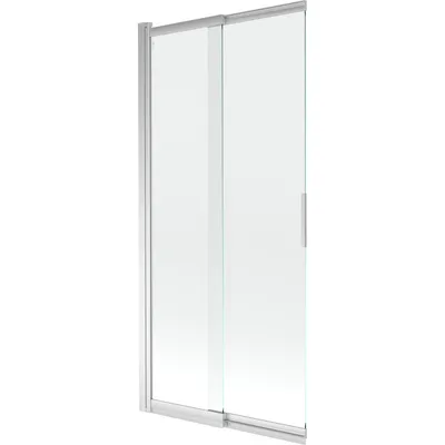 Zdjęcie produktu dla Mexen Fox parawan nawannowy 2-skrzydłowy przesuwny 85 x 150 cm, transparent, chrom - 891-085-002-01-00
