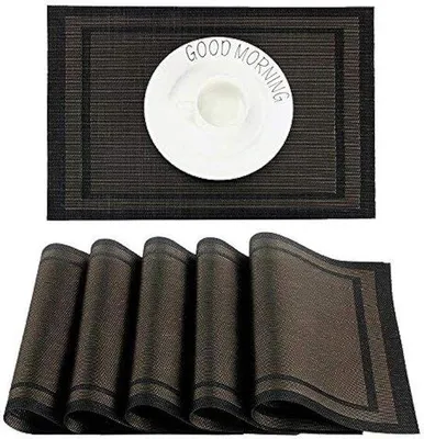 Produktbild von Famanu Platzsets Set - Hochwertiges Platzset in Braun/Gold