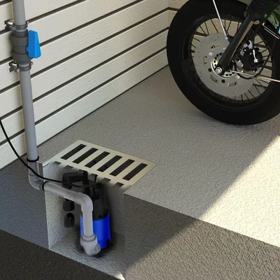 Abwasser-Vakuumpumpe, 10 m³/h, 850 W, blau