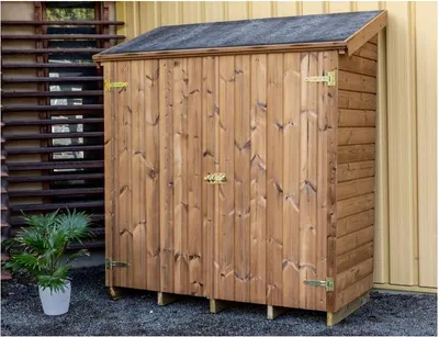 Image de Abri Mural Multi-Usages 1,34 m² – Bois Thermochauffé – Feutre Bitumé – Avec Plancher