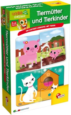 Produktbild von Lisciani Lernspiel: Tiermütter und Tierkinder – Fördert logisches Denken, 3-6 Jahre