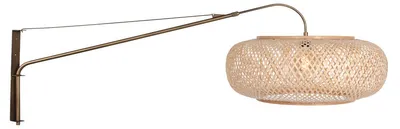 Image de Steinhauer - applique murale - Elegant Classy - bronze - bambou métal - lampe de lecture - E27 - 4744BR