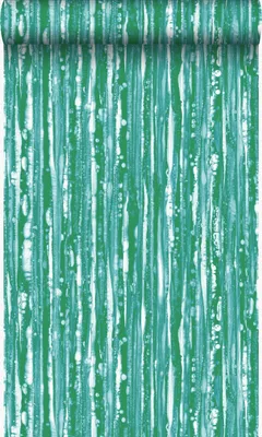 Produktbild von Origin Wallcoverings Tapete Streifen Grün 53 cm x 10.05 m