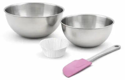 Image de Set de 33 ustensiles de pâtisserie 30 moules à muffins 2 bols et 1 spatule Zenker Smart Pastry