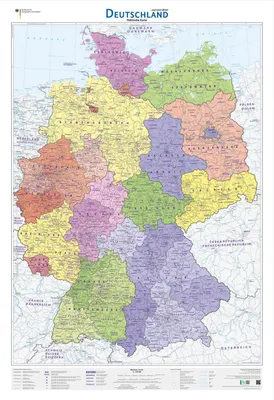 Produktbild von Deutschland auf einen Blick! Politische Karte 1:750 000