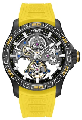 Police PEWGR0097805 Herrenuhr Automatik Spirit Gelb 1