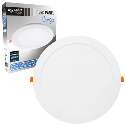 Produktbild von MasterLED LED Deckenpanel rund 24W 4000K weiß Einbauleuchte 1920 lm tralweiß