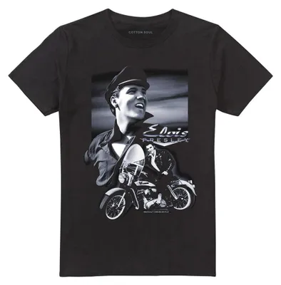 Immagine prodotto di Elvis Presley - Maglietta da uomo/donna unisex TV33198 (XL) (Nera)